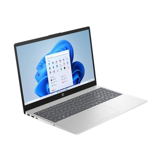HP 15-fd0285TU | 12th Gen Intel Core i3 1215U | 8GB RAM | 512GB SSD | 15.6 Inch FHD Display | Silver Color | 2 Years Laptop 