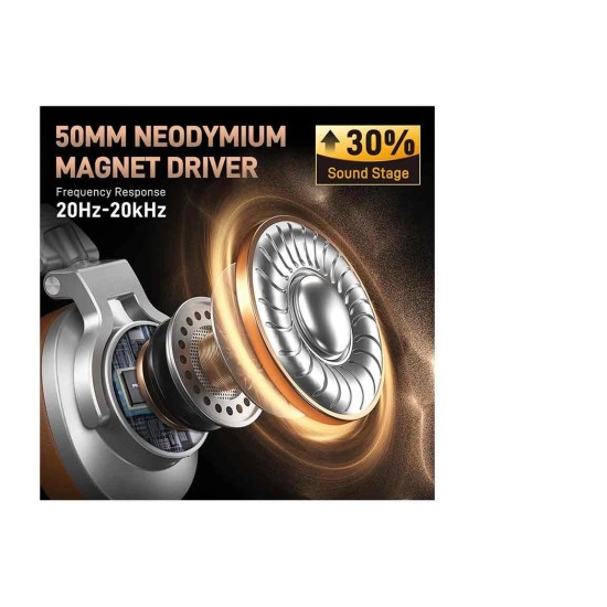 Maono MH700 Wired Silver Studio Monitor Headphone