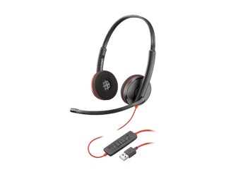 Plantronics Poly Blackwire C3220 Black Wired USB Headphone