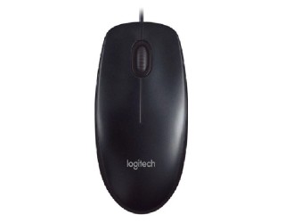 Logitech M90 USB Wired Optical Mouse (Black)