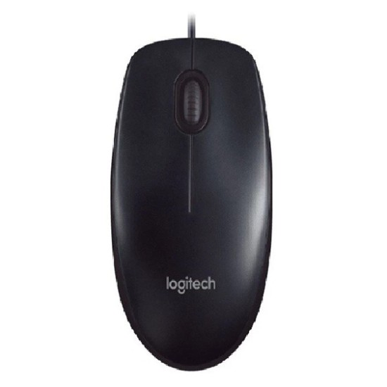 Logitech M90 USB Wired Optical Mouse (Black)
