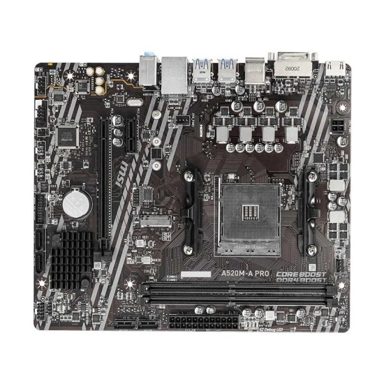 MSI A520M-A PRO DDR4 AMD AM4 Micro-ATX Motherboard