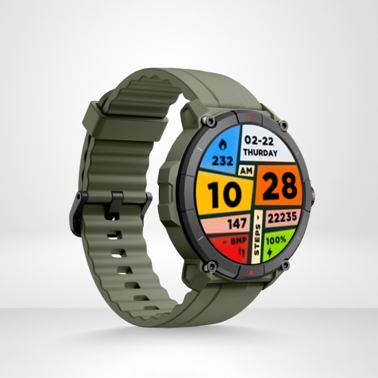 Touch TSW02 Olive Bluetooth Calling Smart Watch