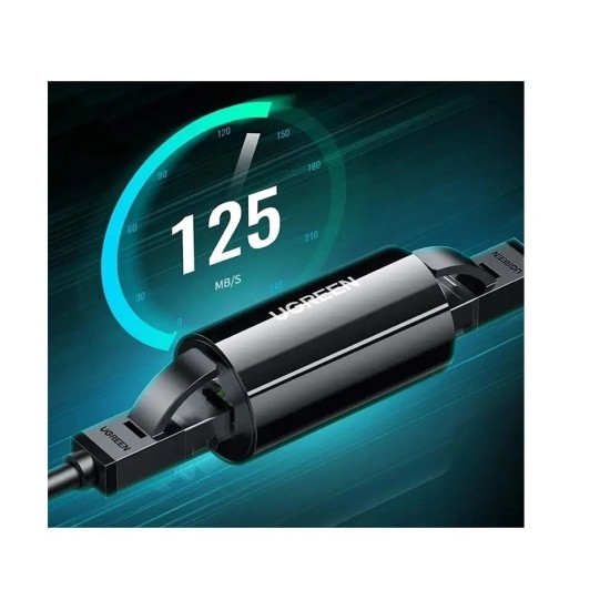 Ugreen - Anti-thunder RJ45 Black Ethernet Connector #30837