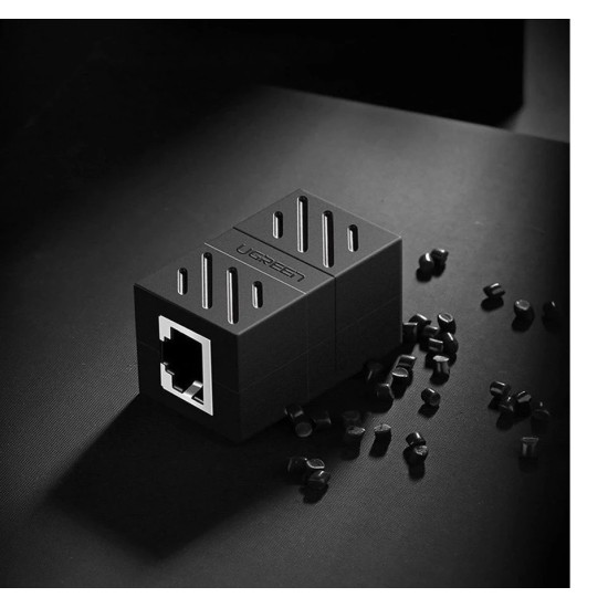 UGREEN - NW114 CAT-7 RJ45 Female to Female Keystone Jack Black Coupler (1 Pcs) #20390 
