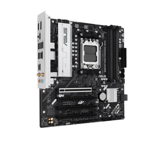 ASUS B850M MAX GAMING WIFI AMD Ryzen AM5 mATX Gaming Motherboard