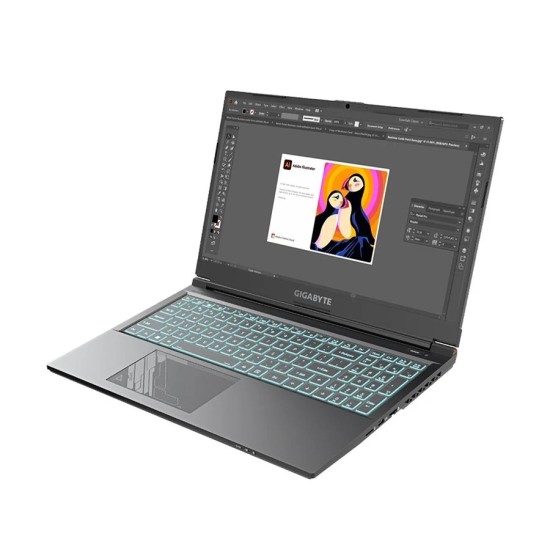 Gigabyte Gaming G5 MF5 | 13th Gen Intel Core i7 13620H | 16GB RAM | 512GB SSD | 15.6 Inch FHD Display | Gaming Laptop | Matte Black