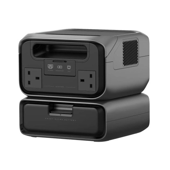 Ecoflow - River 3 Max Plus 858Wh 600W Output Black Portable - Power Station