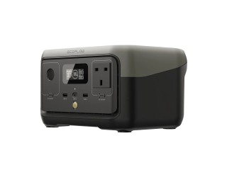 EcoFlow - River 2 256Wh 300W Output - Black & Gray Portable - Power Station