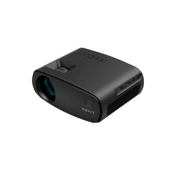 Havit - PJ207 (110 Lumens) 1080p Full HD Black Portable - Projector